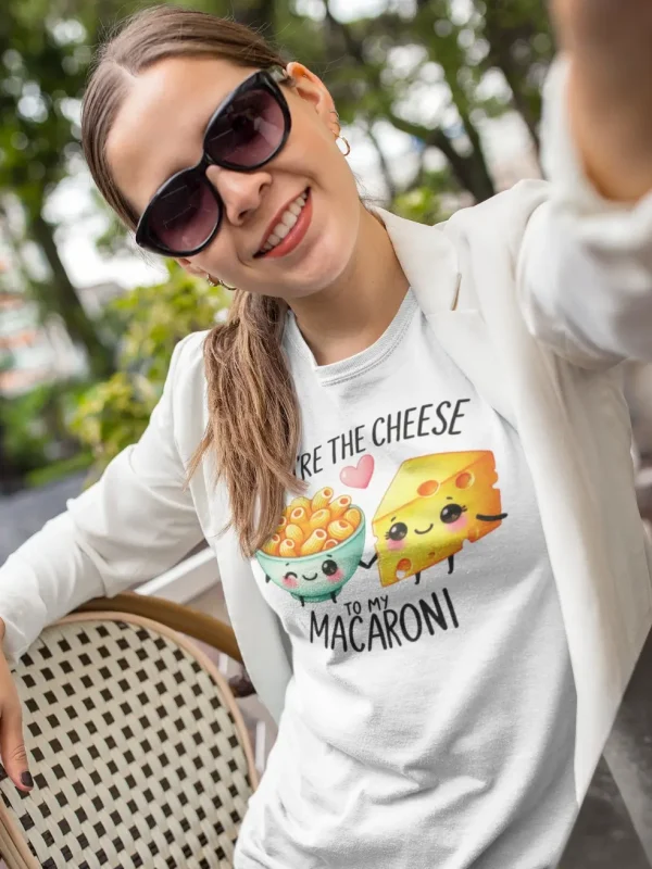 Pasta Amore – Cute Pasta & Cheese T-Shirt | Customisable | 100% Cotton